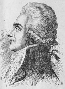 Alexandre de Lameth, 1672-1792, History of France by Henri Martin, editor Fur Stock Illustration