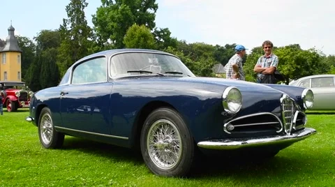 Alfa Romeo 1900 CSS classic Italian sports car Stock Footage