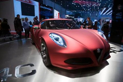 Alfa Romeo 4C concept car Stock Photos