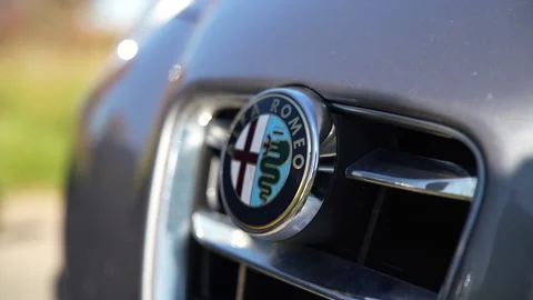 Alfa Romeo badge Stock Footage 222529484