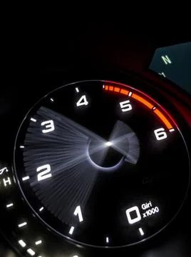 Alfa Romeo Giulia speedometer Stock Photos