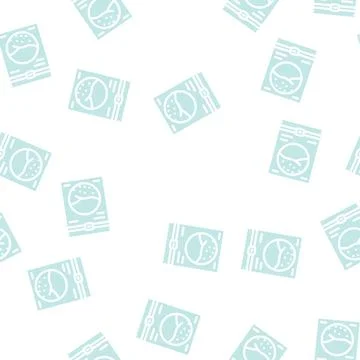 Algae bag glyph vector seamless pattern Stock-Illustration