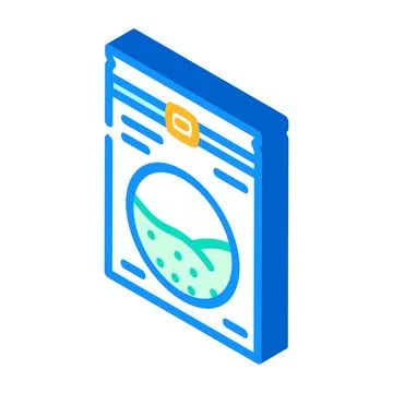 Algae bag isometric icon vector illustration Illustrazione stock