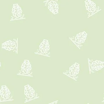 Algae biogas line vector seamless pattern 库存插图