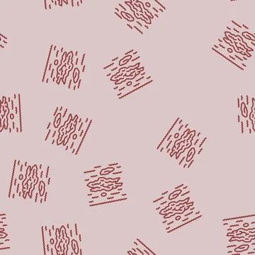 Algae bloom pollution line seamless pattern Stockillustratie