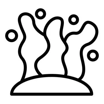 Algae product icon outline vector. Sea plant Stock Illustration