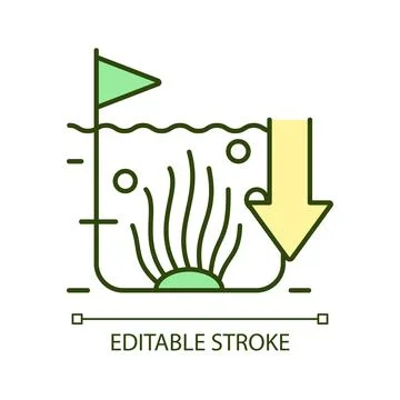 Algae RGB color icon Stock Illustration