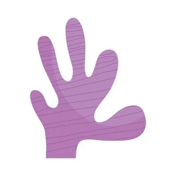 Algae sealife doodle style icon Stock Illustration