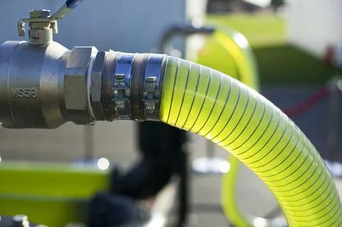 An AlgaeLink Algae growing system that is harvested to make ethanol and biodi Stock Photos