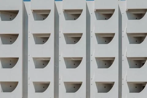 Algarve building pattern white with shadows Stock Photos