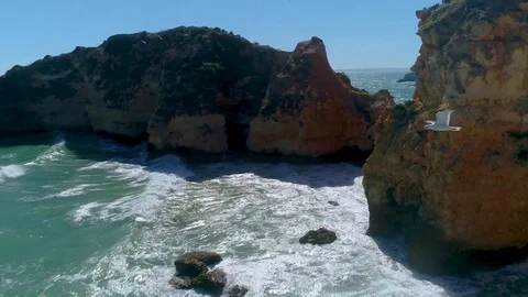 Algarve cliffs Stock Footage