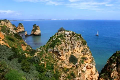 Algarve cliffs Stock Photos