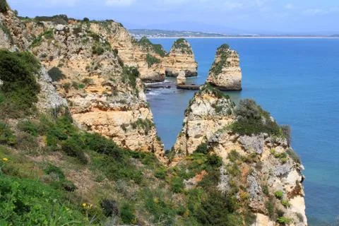 Algarve cliffs Stock Photos