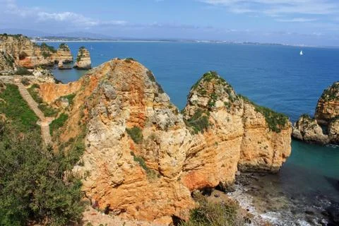Algarve cliffs Foto stock