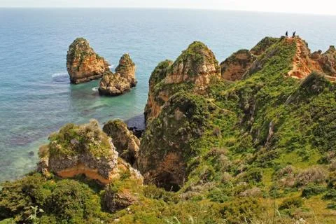 Algarve cliffs Stock Photos