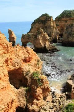 Algarve cliffs Stock Photos
