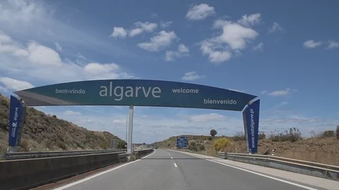 Algarve road Stock Footage 111670743