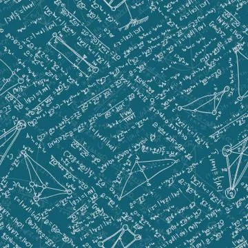 Algebra doodle background. EPS 10 Stock Illustration