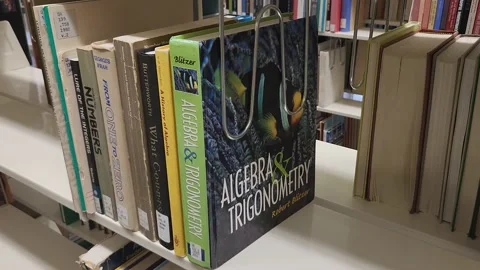 Algebra Trigonometry Books Stock Footage 201441290