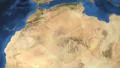 Algeria. 3d earth in space - zoom in on Algeria contoured 4k 4k or 4k+ Resolution