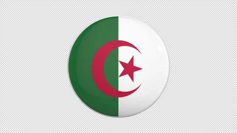 Algeria Button flip loop Stock Footage 297769755