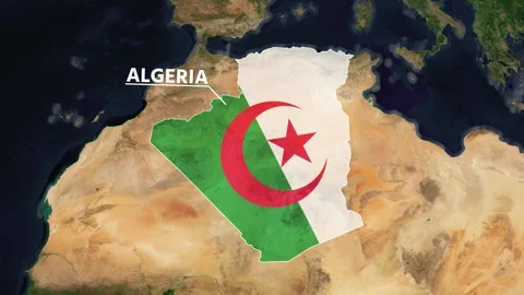 Algeria Flag Stock Footage 313646757
