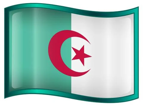 Algeria flag icon. Illustration