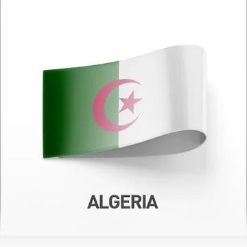 Algeria Flag Icon Stock Illustration
