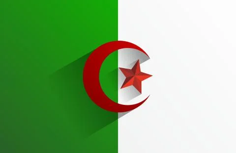 Algeria Flag Stock Illustration
