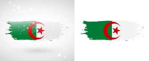 Algeria flag Stock Illustration