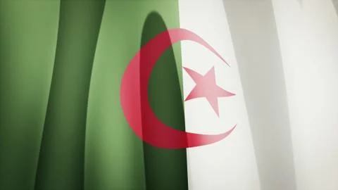 Algeria Flag Stock Illustration