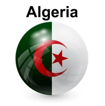 Algeria flag Stock Illustration