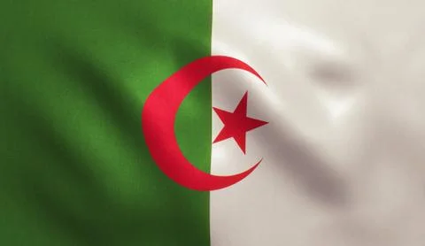 Algeria Flag Stock Illustration
