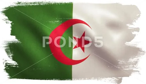 Algeria Flag Stock Illustration