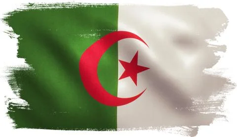 Algeria Flag Stock Illustration