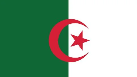 Algeria flag 스톡 일러스트