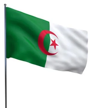 Algeria Flag Image Stock Illustration