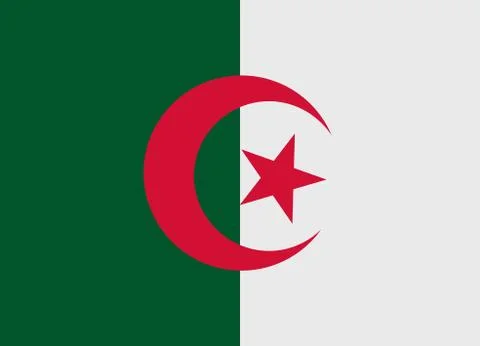 Algeria flag vector 스톡 일러스트