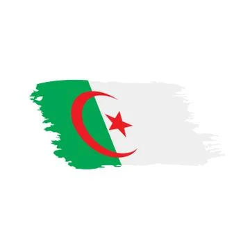 Algeria flag, vector illustration Stock Illustration