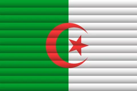 Algeria Flag. Vector Illustration. Stock Illustration