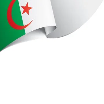 Algeria flag, vector illustration on a white background Stock Illustration