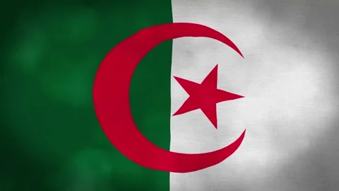 Algeria Flag Waving Animation Stock Footage 276651207