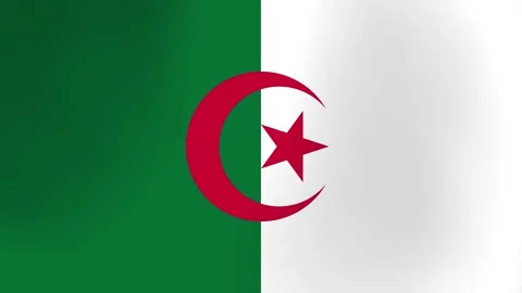 Algeria Flag Wind Waving Stock Footage 336060228