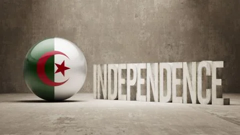 Algeria. Independence Concept. Stock Illustration