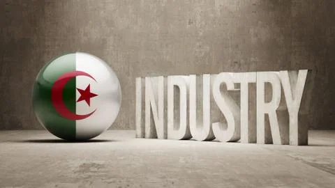 Algeria. Industry Concept. Stock Illustration