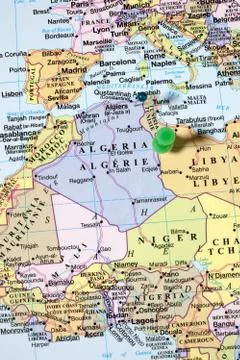 Algeria map Foto stock