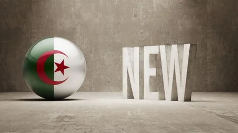 Algeria. New Concept. Stock Illustration