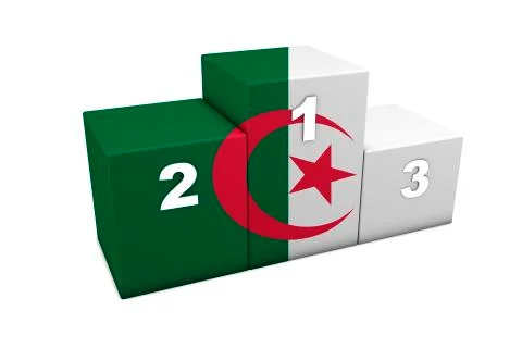 Algeria podium Stock Illustration