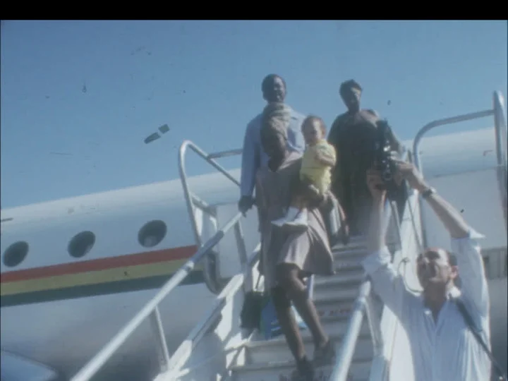 Algeria: Stokely Carmichael Arrives With Singer Wife For Pan-African Festi... Stock Footage
