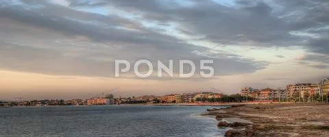 Alghero sunset Stock Photos